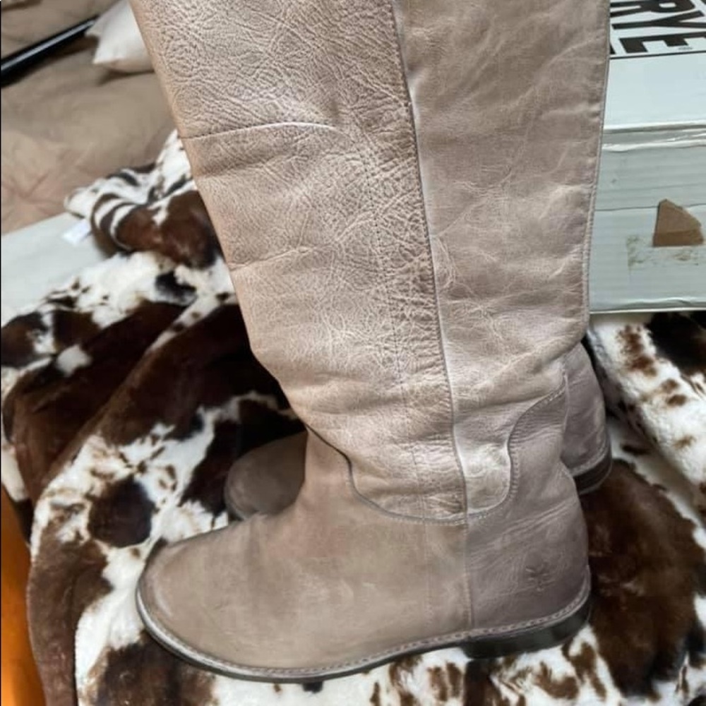Frye Paige Tall Riding boots Size 8 Grey